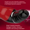 sex massager Real Oral Sucks Male Masturbator Deep Throat Clip Suction Machine Induced Vibration Moan Intimate Goods Sex Toys for Men C19010501