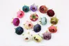 16 colores Artificial Tea Rose Bud 5 CM peonía flor cabeza flores para decoración de boda Guirnalda Scrapbooking DIY Craft Flores falsas dc099