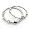 Mode Hommes Lady Titane Acier Six Bouchons À Vis 18k Plaqué Or Amoureux Bracelet Bracelet 4 Color7182285