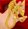 Men's 18K Gold Plated Cuban Chain Vietnam Shajin Fashion 10MM Boss Necklace