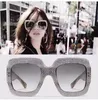 Whole-0048 Luxury Sunglasses Large Frame Elegant Special Designer with Diamond Frame Built-In Circular Lens Top Quality Come W242R