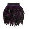 New-Come Jesień Zimowe pióra Spódnice Soild Empire Ostrich Feathers Party High Street Catwalk Princess Lovely Spódnice SS0007