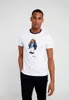 24 Ny amerikansk storlek 100% Cotton White Tshirt de Designer T Shirts Martini Bear Hockey Skiing Captain USA Mönster