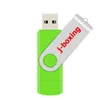 J_Boxing Green 10PCS 8GB OTG USB 2.0 Flash Drive Swivel Thumb Drives Memory Stick Pen Storage för dator Android Smartphone Tablet MacBook