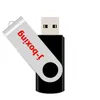 J-boxing Black Metal Roterende 32GB USB 2.0 Flash Drives 32GB Flash Pen Drive Duimopslag Voldoende Memory Stick voor PC Laptop Macbook Tablet