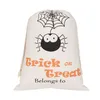 Heet Halloween Candy Bag Gift Sack Treat of Trick Pumpkin Printed Canvas Tassen Hallowmas Christmas Party Festival Trektas