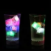 Simulering Ice Cube Led Party Lights Square Färg Byte Led Is Kubbar Glödande Isbitar Blinkande Flashing Novelty Party Supply Wine Bar