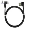 300pcs/lot 90 Degree Cable Fast Charging L Bending Cables for 5pin micro usb for android typeC bulk