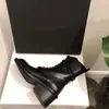 La donna in pelle nera Italia Ann Demeulemeester Nuove uscite Lace Up Stivaletti gotiche del cuoio genuino scarpe originali di fabbrica Stivali