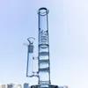 Wholesale Triple Comb Perc Birdcage Perc Water Pipe Four Showerhead Percolators Glass Bong Dab Oil Rigs Bongs Water Pipe