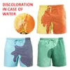 2020 Män Färgbyte Baddräkt Briefs Shorts Magical Change Color Beach Shorts Discoloration Simning Byxor Snabbtork