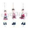 Christmas Decorations Wrought Iron Hanging Accessories Matte Rope Dude Elderly Snowman Ornaments Home Year Gifts1