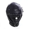 Bondage Restraint Schiavo In Pelle Benda Copricapo O-ring Aperto Bocca Testa Maschera Cappuccio Maschera AU097