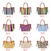 Women Leopard Handbag Printing Plaid Weekend Bags Large Capacity Travel Tote with PU Handle Sports Yoga Totes Storage Maternity Bags RRA2653