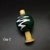 Bolha New US cores Peruca Wag Vidro Bolha Carb Cap 28mmOD Universal Vidro Carb Caps Heady Único vidro tampão para quartzo Banger Rigs