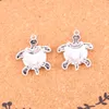 25 pz Charms tartaruga tartaruga marina Pendenti placcati argento antico che fanno gioielli in argento tibetano fatti a mano fai da te 34 * 26mm