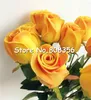 Rosas de látex falsas simuladas de um toque real 43 cm de comprimento 12 cores para flores decorativas artificiais de festa de casamento