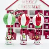 1 pc árvore de natal pingentes de balão de ar quente diy santa claus xmas árvore enfeites de festa de natal decoração crianças presente