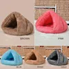 2019 Pet Dog Cat Triangle Bed House Warm Soft Mat Ropa de cama Cueva Basket Kennel Nido lavable Y200330