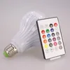 E27 Smart LED Light RGB Wireless Bluetooth Endeurs de bulbe Musique de lampe jouant Dimmable 12W Musique O avec 24 touches Epacket Remote1285296