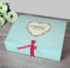 Emballage cadeau 20 pièces merci boîte emballage grand papier pour bijoux fête de mariage boîtes d'emballage de noël grande faveur1