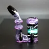 New Glass Bong Hookahs Dab Rig Recycler Oil Rigs Awesome Triple Cyclone Inline Arm Heady Bongs Gear Perc Water Pipes Bowl Purple Pipe