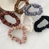 Scrunchie hårband hårbindning kvinnor för hårtillbehör satin scrunchies stretch hästsvanshållare handgjorda gåva Heandband4006343