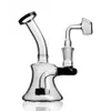 6.3 inchs Water Bongs Hookahs Small Oil Rigs Smoking Glass WaterPipes Chicha Beaker Base Dab Rig Cigarette Accessories