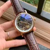 Tourbillon Sapphire Skeleton Automatic Watch Men Sun Moon Phase Mens Mechanical Watches Top Wristwatches Leather Strap 15584 1pc