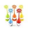 New Silicone Lotus Shaped Tea Strainer Stainless Steel Tea Infuser Loose Leaf Herb Strainer Filter WB2084