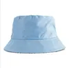 Fisherman Bucket Cap Loisculaire Couleur solide sport plat haut haut chapeau d'été extérieur voyage de chasse de plage de la plage de la mode