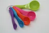 5pcs/set Plastic Measure Spoons Colorful Measuring Spoons Sugar Cake Baking Spoon Kitchen Tools