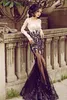 2020 Sheer Illusion Mermaid Kant Applicaties Prom Jurken Natuurlijke Taille Custom Made Dames Avond Party Jurken Slanke Formele Robe de Festa