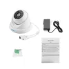 ESCAM QH001 1080P-Dome-IP-Kamera für den Außenbereich, H.265, Tag-Nachtsicht, Bewegungserkennung, Onvif-Protokoll, 3D-DNR, IR-Entfernung – Weiß/US-Stecker