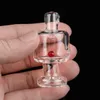 Rökning Tillbehör kolhydratlock med snurrande terp pärla röd Glaspärla Creative For quartz banger spik vatten bongar oljeriggar