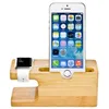 Bambu Wood Charger Station för Apple Watch Charging Dock Station Charger Stand Holder för iPhone IWatch Dock Stand Holder5462147