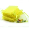 100 PCSLOT ORGANZA 드로 스트링 원사 가방 파우치 사탕 보석 파티 결혼식 선물 선물 파우치 가방 7x9cm 9x12cm 10x15cm 1520cm9980576