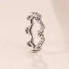 NOUVEAU Flower Crown Boîte de bague originale pour Pandora 925 hommes en argent sterling femmes cadeau de mariage CZ Diamond Rings Sets