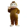 Roller Monkey Curious George Monkey Costumes Costumes de mascotte Holloween Mascot s cartoon Costumes265Z