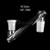 10 Styles Glass Drop Down Adapter Male Female 14mm 18mm Glass Drop Down Adapters For Beveled Edge Quartz Banger Nails Glass Water Pipes