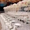 Splendido grande con pendenti in cristallo centrotavola decorazione evento di nozze senyu0472