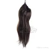 VMAE brésilien 120 g naturel noir corps vague crépus bouclés pince droite en cordon queue de cheval vierge Extensions de cheveux humains
