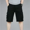 Cargo-Shorts für Herren, Sommer, lässig, Strand, Baumwolle, Shorts, Masculino, Herren, Übergröße 46, mehrere Taschen, Baggy-Overall, kurze Hose