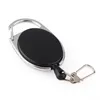 Retractable Pull Badge Reel Zinc Alloy ABS Plast ID Lantering Namn Tag Kort Badge Holder Reels recoil Belt Key Ring Chain Clips DHL