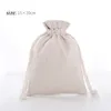 Linen Drawstring Pouch Bags Reusable Shopping Bag Party Candy Favor Sack Cotton Gift Packaging Storage Bags DHL WX9-1488