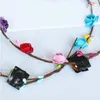 Bunte Weihnachtsfeier Leuchtender Kranz Halloween Krone Blumen Stirnband Frauen Mädchen LED Leuchten Haarkranz Haarband Girlanden9378639