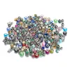 Bulk 50Pcs Lot Fashion European Beads Spacer Fit For Pandora Charms Bracelet Random Style 355W