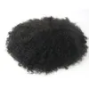 6mm Afro Kinky Toupetje voor zwarte mannen en basketbalfans Men039s Kanten pruik Haarstukken Braziliaanse maagd Menselijk haar vervanging2662797740029