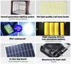 태양 광 LED 조명 20W / 40W / 60W / 100W / 120W / 200W 슈퍼 밝은 태양 전원 패널 투광 조명 IP67 가로등 원격 제어 스포트라이트