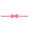 Bow solid colors headband baby girls elastic fashion hair bands cute hair accessories for 20 different color